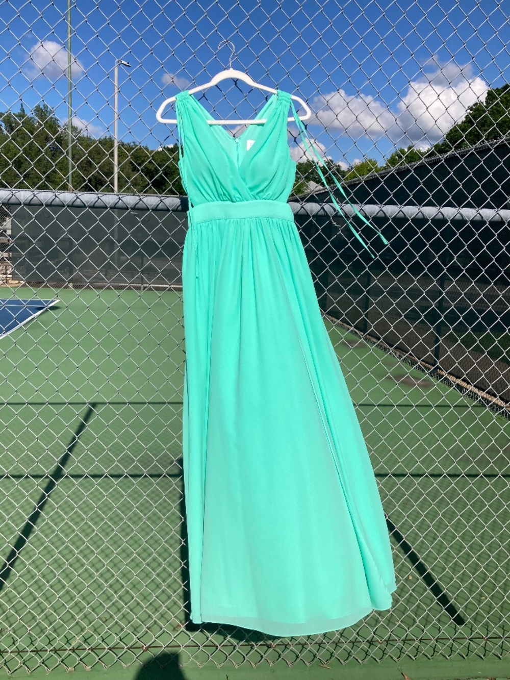 Green Teal Maxi Dress by One33 Social